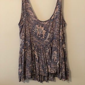 Urban outfitters low back paisley tank.